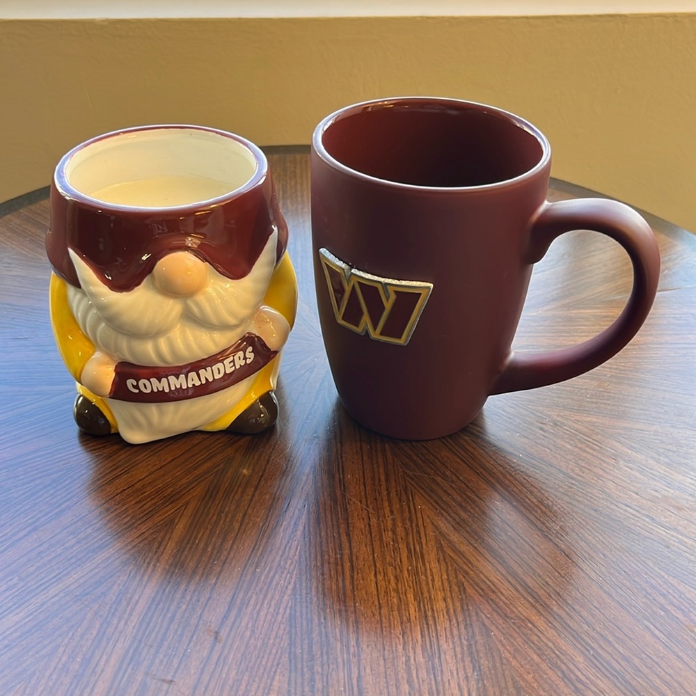 Washington Commanders candle‎ and mug